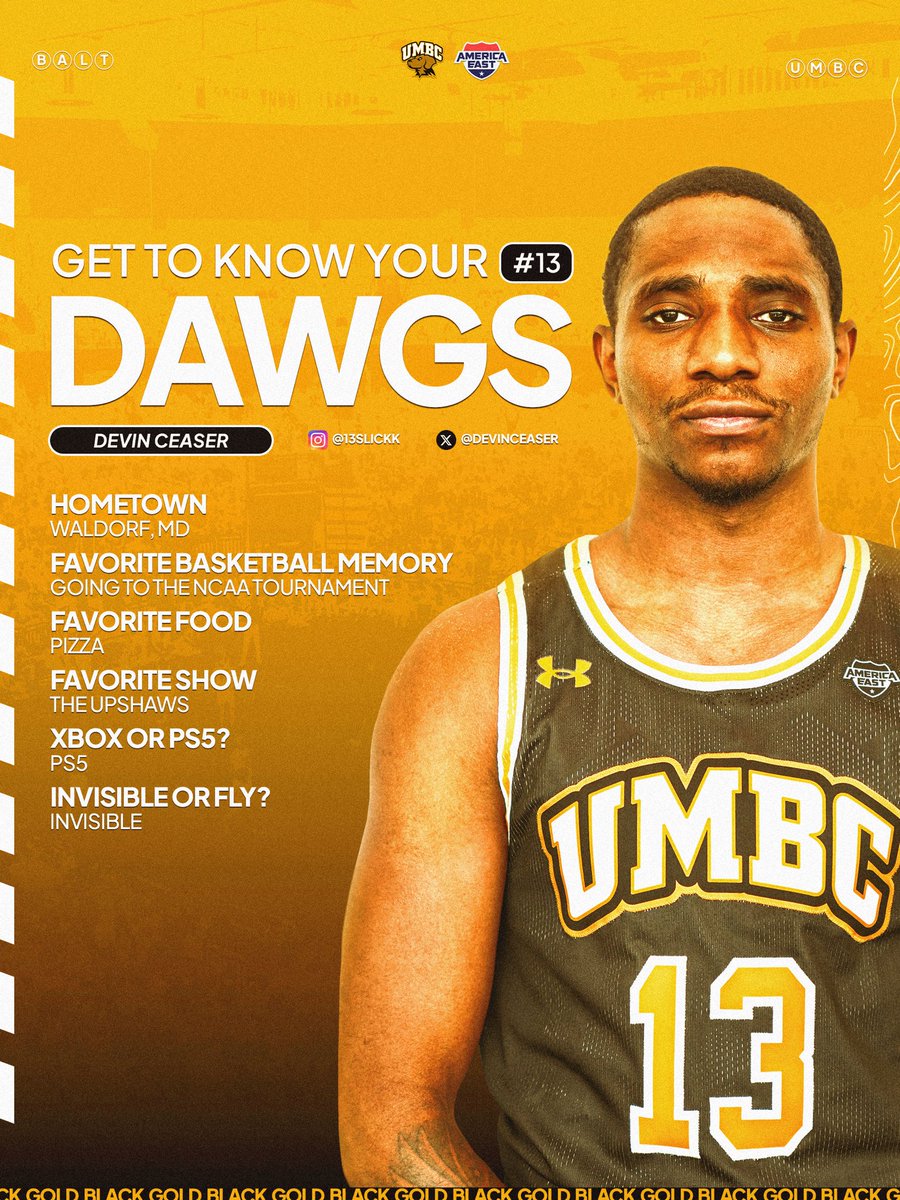 UMBC_MBB's tweet photo. Get to know your 2026-27 Dawgs…

Next up, from Waldorf, MD Devin Ceaser

#RetrieverNation #GoDawgs https://t.co/jEegK886gb