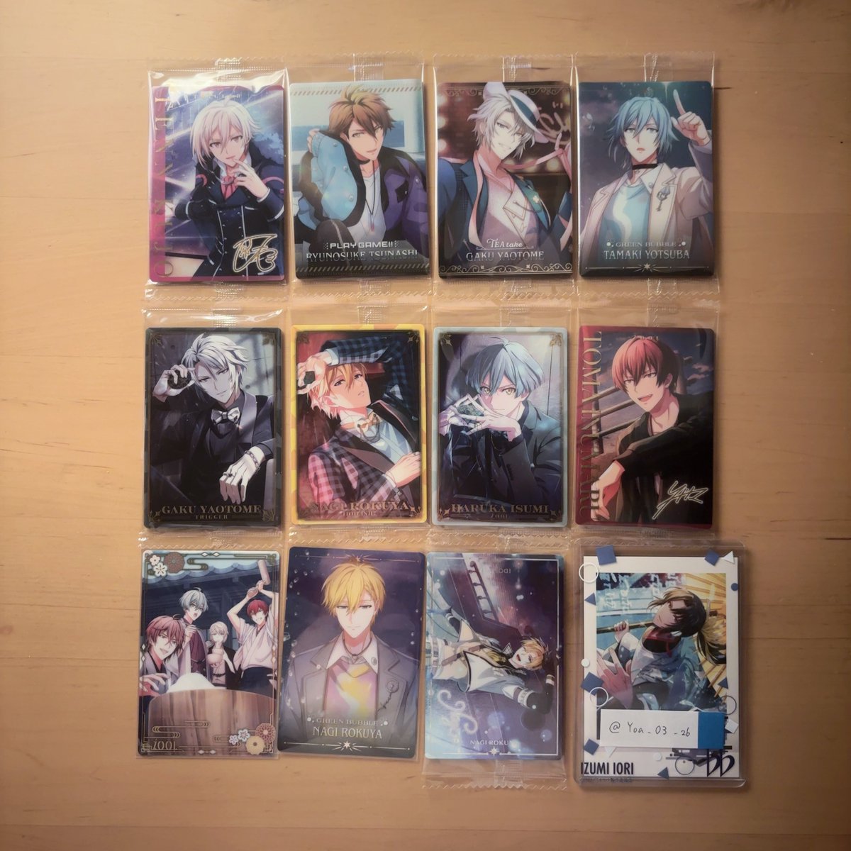 Yoa_03_26's tweet photo. 【交換】アイナナ アイドリッシュセブン メタルカード メタカ ぱしゃこれ ウエハース

譲→画像1〜4

求→ぱしゃこれ16弾一織or同異種一織

※リットリンクあります。 https://t.co/Isw8o8nsoj