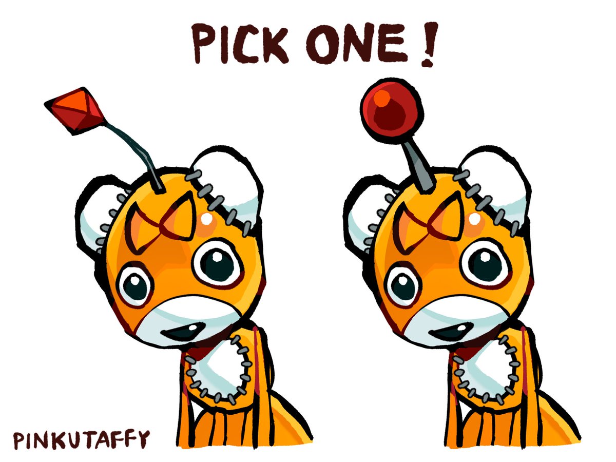 pinkutaffy's tweet photo. Which antenna do you prefer for Tails Doll? https://t.co/UKzw2Zy6Bv