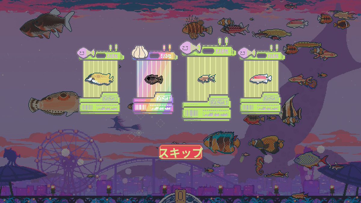 P0Null's tweet photo. ファンタジーアクアリウム、緑〜金の魚図鑑9割埋まって漸くキラキラが引けた https://t.co/stVjlrCBgW