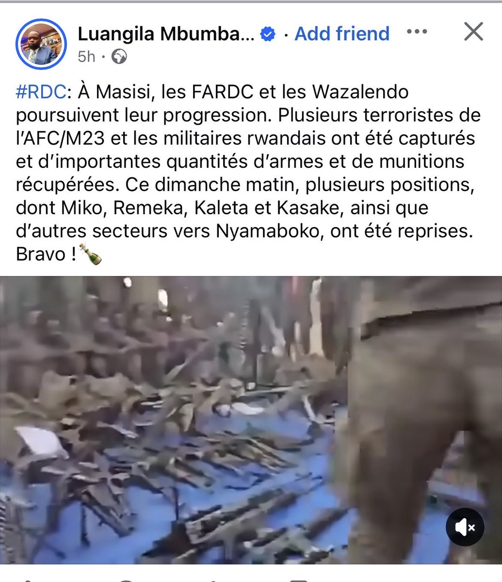 wembi_steve's tweet photo. #RDC : ⚠️ Attention à cette vidéo présentée comme montrant les FARDC dans l’Est de la RDC.

Ces images ne montrent pas des militaires congolais et n’ont pas été tournées dans l’Est de la RDC.

La vidéo remonte à avril 2025 en Éthiopie. Elle est liée à l’OLA (Oromo Liberation Army), dans le cadre d’affrontements avec les forces gouvernementales éthiopiennes (ENDF) dans le district d’Abuna Ginde Beret, dans la région de West Shewa. (Borkena)

L’OLA avait alors revendiqué la capture de plusieurs soldats de l’ENDF ainsi que la saisie d’importants équipements militaires. (Borkena)

Cette vidéo est donc réutilisée hors de son contexte et présentée à tort comme une preuve d’une avancée des FARDC dans l’Est de la RDC.

Dans le contexte actuel, où les images de terrain sont particulièrement sensibles, la vérification de leur origine et de leur date est essentielle. Certaines informations opérationnelles ne peuvent par ailleurs pas être publiées immédiatement.
VBGHOST |