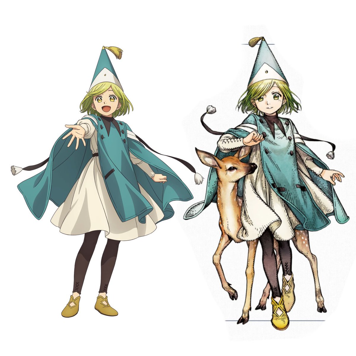 nielorteaa's tweet photo. With that being said, i wanna point out how qifrey's apprentinces uniform all have a few little details that makes them different from one another.

Translating 🔄.... 
PSLSPSLPSLS ADD TETIA'S RUFFLES SHE CAN'T SEE WITHOUT HER DRESS RUFFLES 😭😭😭😭😭😭😭 https://t.co/V8p8RkyRyr