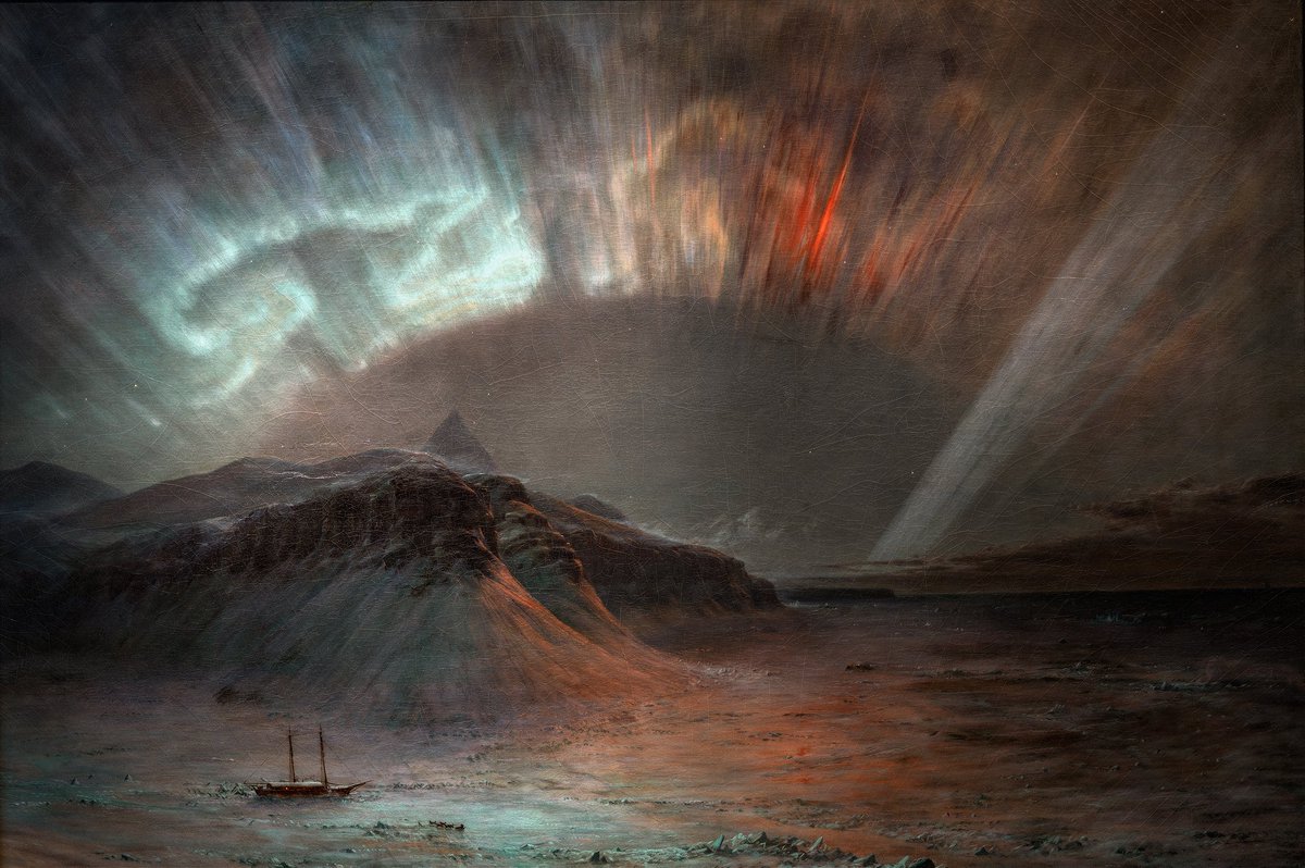 Melpomnes's tweet photo. Aurora Borealis
By Frederic Edwin Church https://t.co/Uxiu6uWxGg
