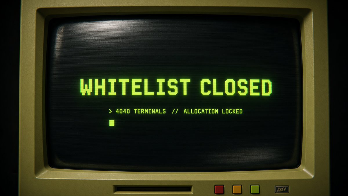 terminal404_rh's tweet photo. WHITELIST IS CLOSED 🖥️

Real players get real spots. Bot accounts are getting removed.

Leaderboard &amp; Checker refresh within an hour.  

https://t.co/6TZI43wzl1 https://t.co/iErjXfTSEp