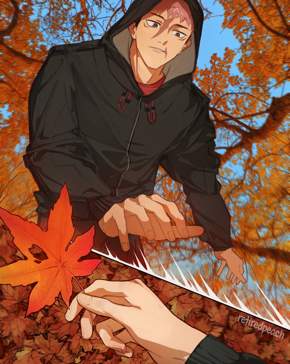 retiredpeach's tweet photo. College!au #Itafushi 1st meet 🍁 https://t.co/VxdKlwuY6h