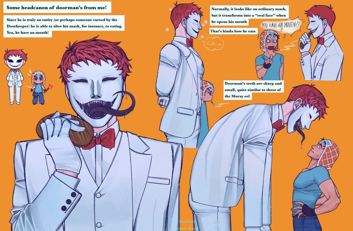 Umefushi's tweet photo. Some headcanon things idk🧍
#doorman #lookout3d https://t.co/jmeM0kA99R