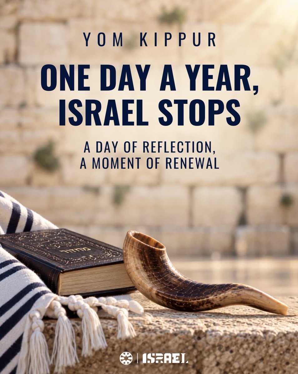 IsraelintheCAR's tweet photo. Yom Kippur, the Day of Atonement, is the holiest day of the Jewish year - a day of fasting, prayer, reflection and forgiveness.

Once a year, Israel comes to a near standstill. The roads empty.

A day to pause, look inward and start anew.

This is Israel on Yom Kippur.🤍🇮🇱 https://t.co/Mp5q7Jzkmb