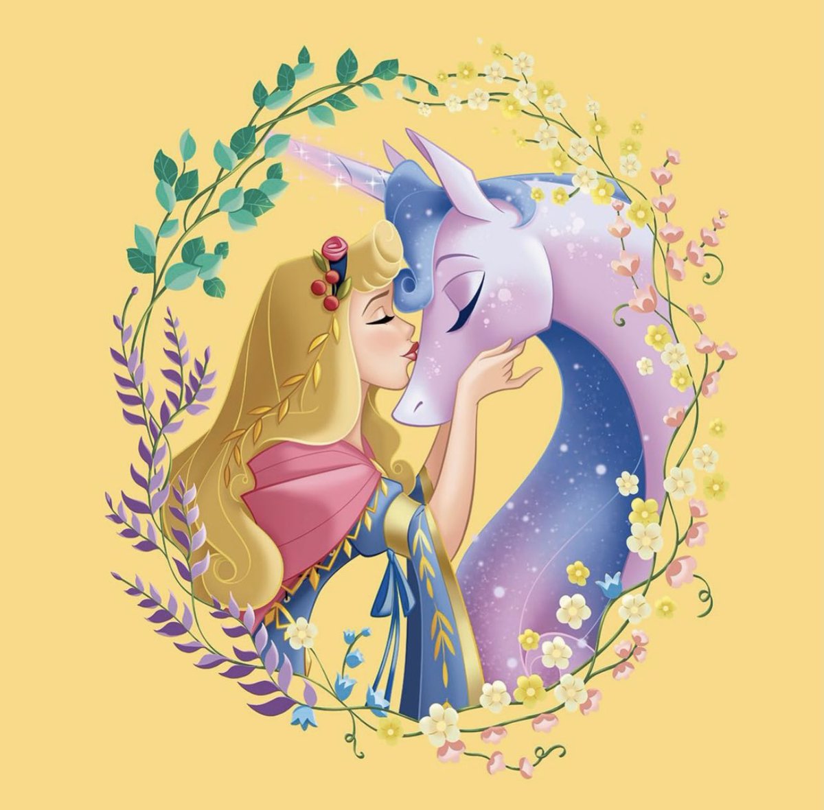 almanaquedisney's tweet photo. A Aurora tá muito linda usando rosa e azul https://t.co/yDesjR1Dxc