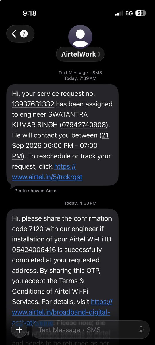 NancySi84229758's tweet photo. The attach screenshots are proof of connectivity issue we are facing from 19th September. My humble question is you won’t spare a single day extra if a customer fails to make payment. Then you should let’s us use the service fully for days we paid you. https://t.co/0tIIv4YbG6
