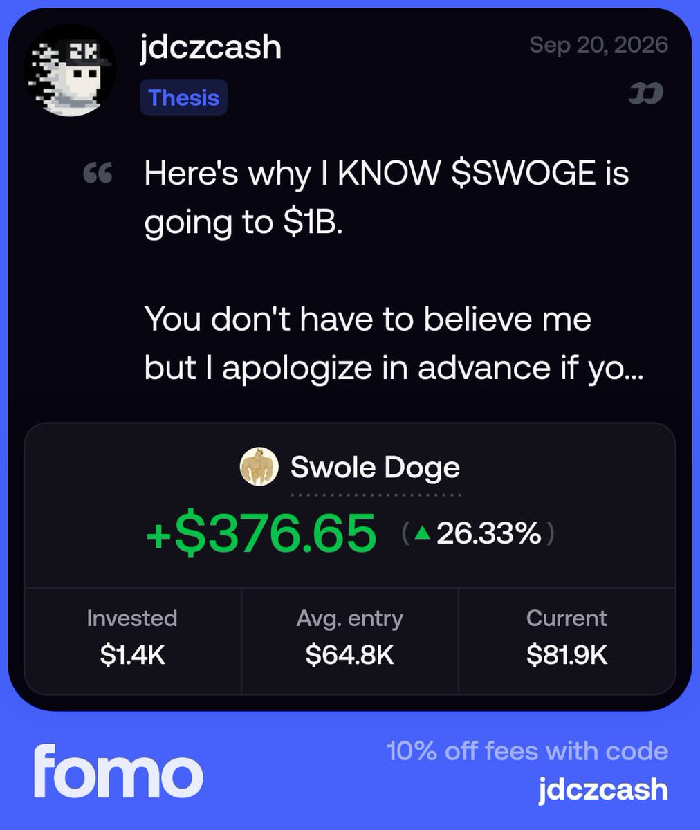 jdczcash's tweet photo. $SWOGE is going to $1B 

Here’s why: 🧵 https://t.co/MCmDmMXiAb