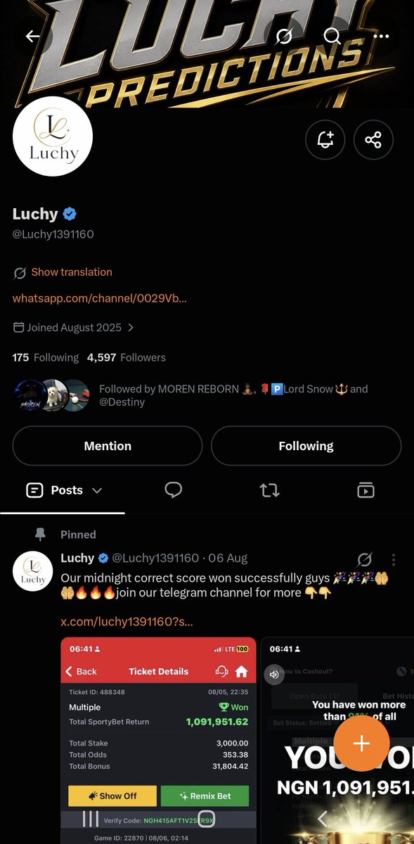 migmoses24's tweet photo. @isthaths @Luchy1391160 Following 

8082542107 
Opay Olamilekan 

Thank you 🙏 https://t.co/vPpsZm3Y44
