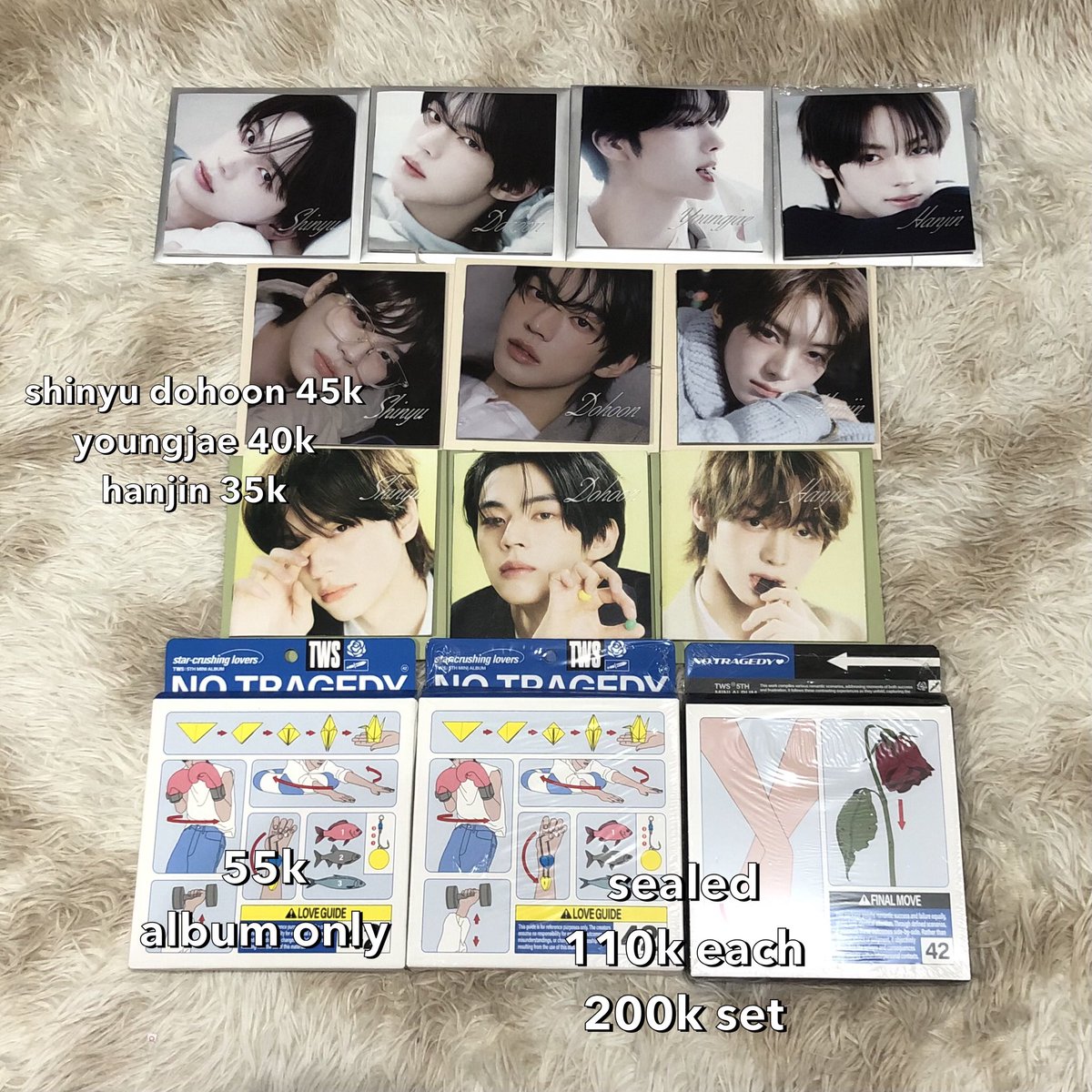 yuyamanduu's tweet photo. WTS | want to sell
TWS Photocard Album
💰 price on pict
❌ adm 🍊 + pack
✅ split pay / full co
✅ PREFER BULK
❌ not for sensitive buyer
📍Jkt, INA
wts aab tws photocard shinyu, dohoon, youngjae, jihoon, hanjin, kyungmin. tws no tragedy, playhard, sparkling blue. https://t.co/eWrng40RwY
