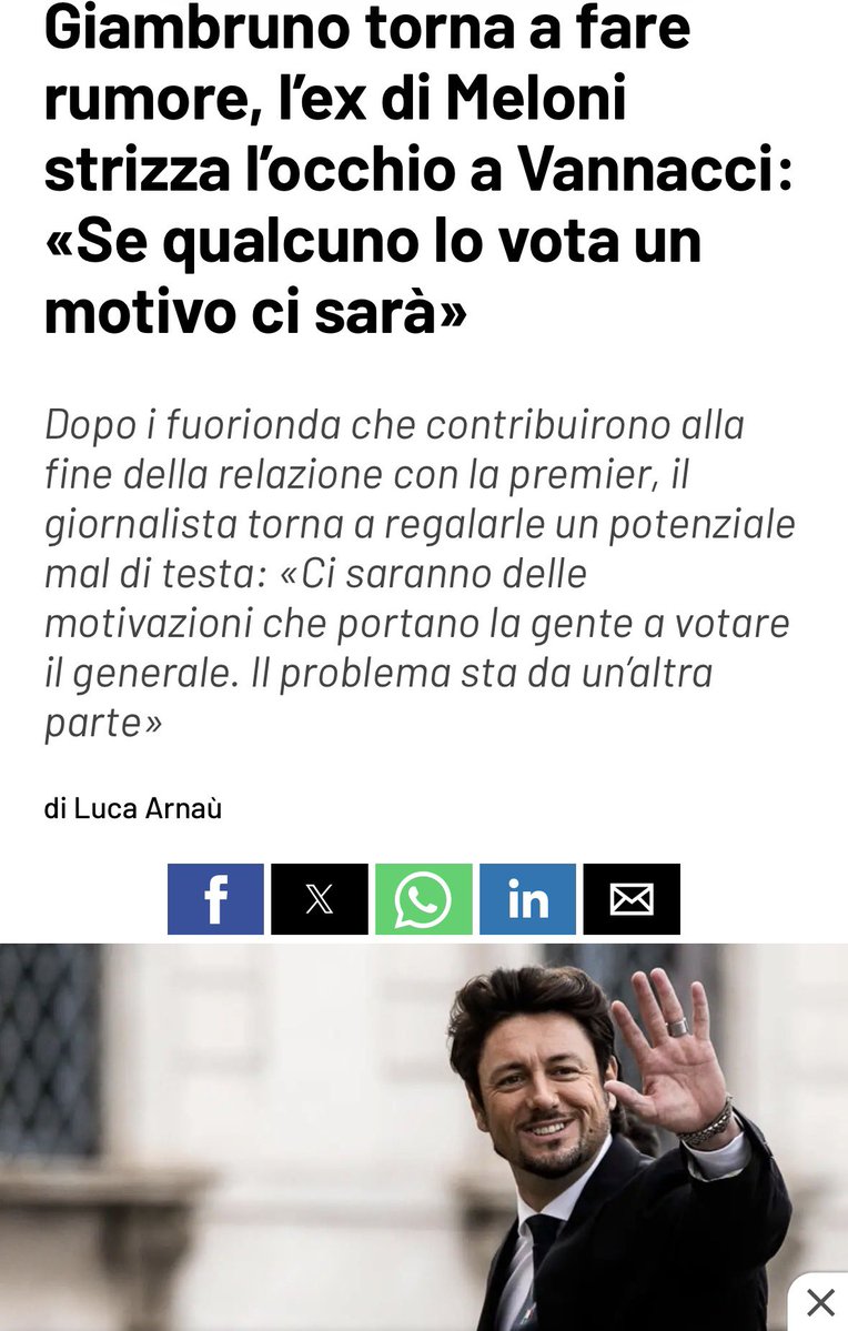 CettyIp's tweet photo. @GiorgiaMeloni Quando anche #Giambruno non la tollera più… https://t.co/woKCxZM06C