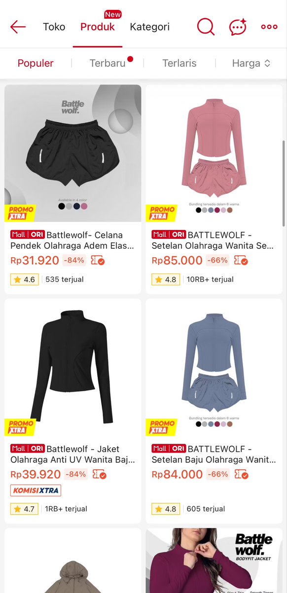 Buterrcream's tweet photo. tokonya ini yaa https://t.co/KZYCUOVBh2 masa iya jaket olahraga cuma 30ribuan, auto langsung borong buat outfit olahraga seminggu😭😭🙏🏻 https://t.co/BLiRL6o409