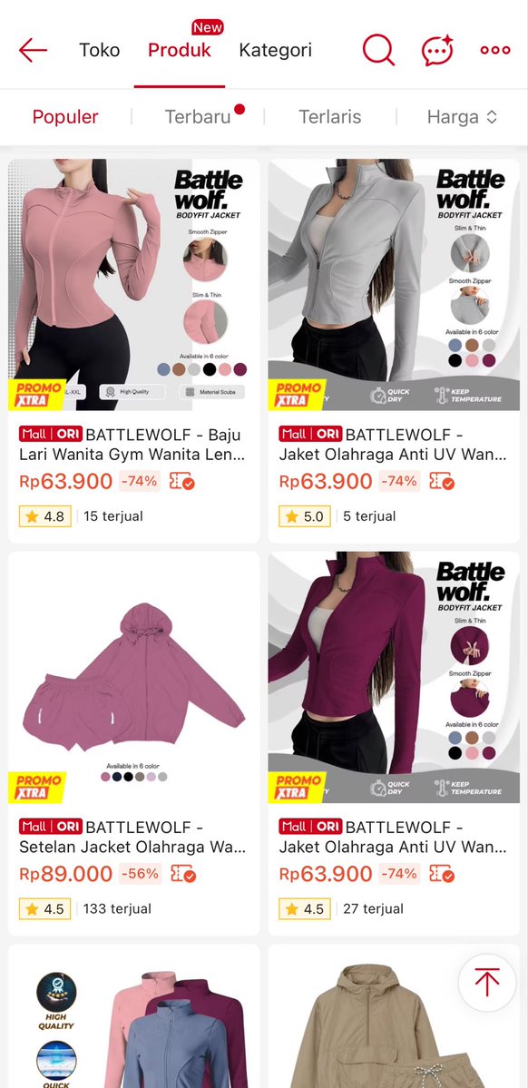 Buterrcream's tweet photo. tokonya ini yaa https://t.co/KZYCUOVBh2 masa iya jaket olahraga cuma 30ribuan, auto langsung borong buat outfit olahraga seminggu😭😭🙏🏻 https://t.co/BLiRL6o409