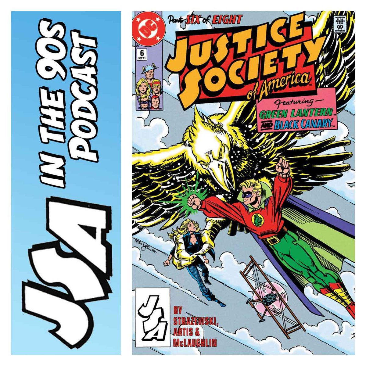 jsapresents's tweet photo. New JSA IN THE 90s PODCAST! M.A. Solko &amp; Shag cover the 1991 JUSTICE SOCIETY OF AMERICA miniseries. In issue #6, Green Lantern &amp; Black Canary are held captive by a living constellation thousands of feet in the air! And finally, the JSA reunites!
https://t.co/Gpy1IMKaUn https://t.co/DxVZ7PYgCK