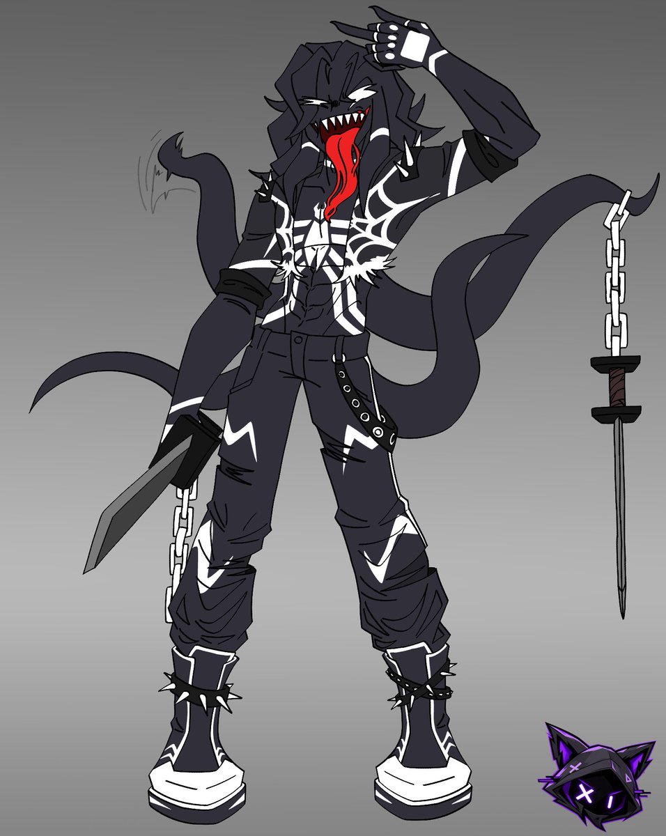 tf_fnf02's tweet photo. [×] — Digispider in a symbiotic costume! Guys, I'm shocked by the result...

+ Version with a jacket.

#Venom #Spiderman #Spiderverse #FridayNightFunkin #fnfentity #fnfagoti #AGOTI_IntoTheWeb https://t.co/ZUd7b97Tj0