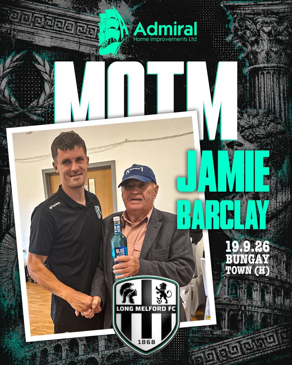 Longmelfordfc's tweet photo. Yesterday's MOTM went to Jamie Barclay for a very solid performance.

Keep it up Jamie! 👏 https://t.co/8MG8A65Z8M