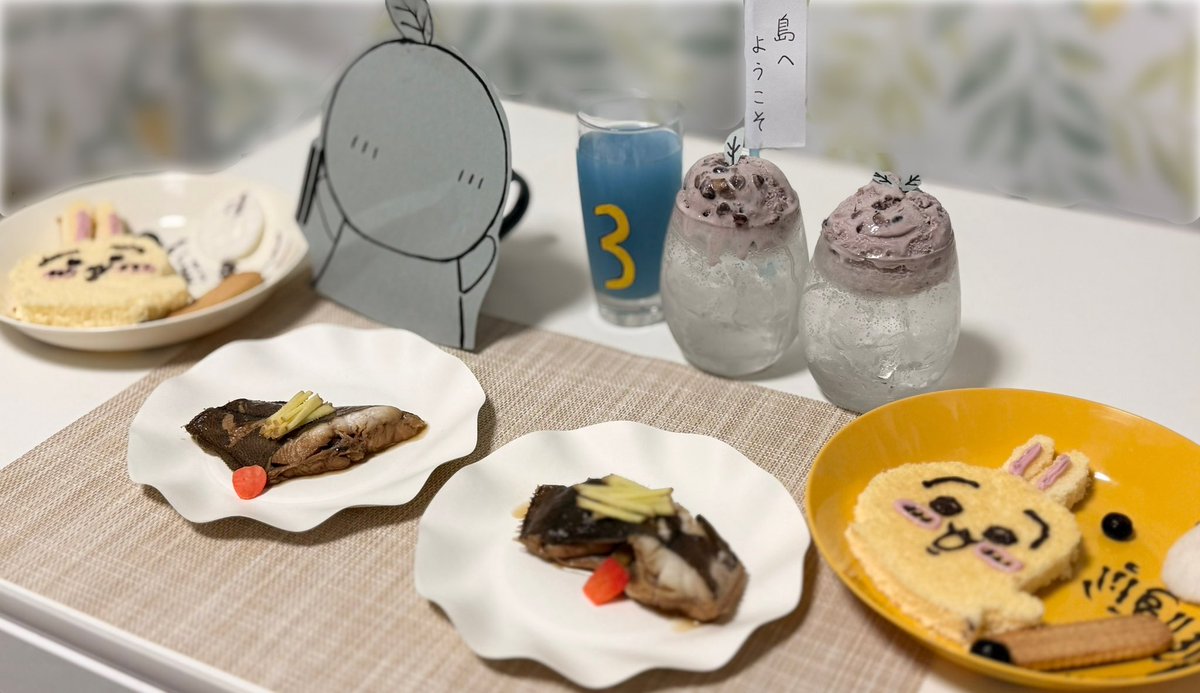_tsukemochi's tweet photo. ち~かわカフェ落選しちゃったので友人とお家で再現メニューを作った🧑‍🍳🍽️ https://t.co/pnvJMQcPbF
