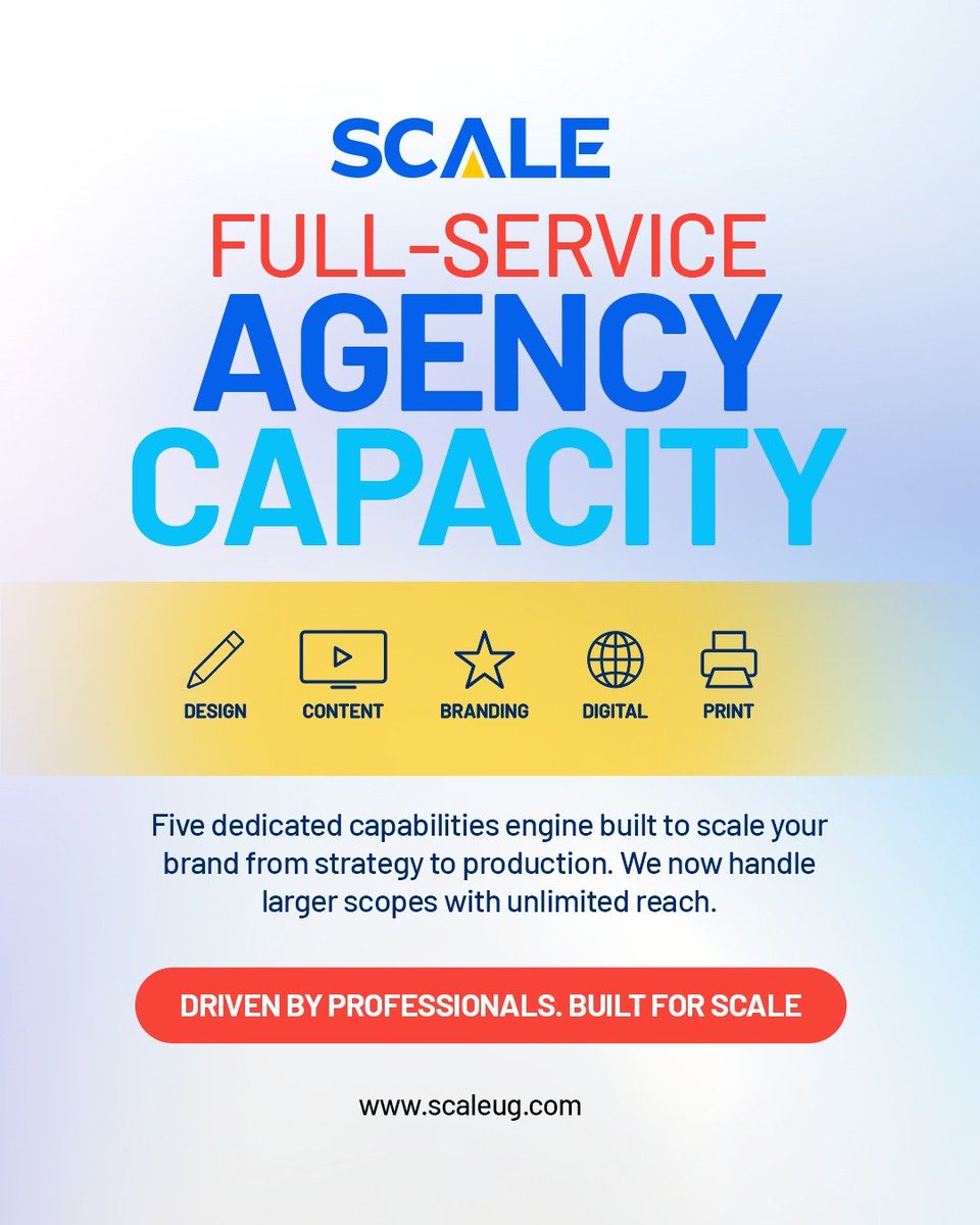 nimipamela0's tweet photo. Scale is a full-service agency bringing together design, content, branding, digital and print under one roof

From strategy to production, we’re equipped to take on larger scopes, build stronger brands and turn ideas into work that moves
#WeAreScale https://t.co/HgiGYIjYFO