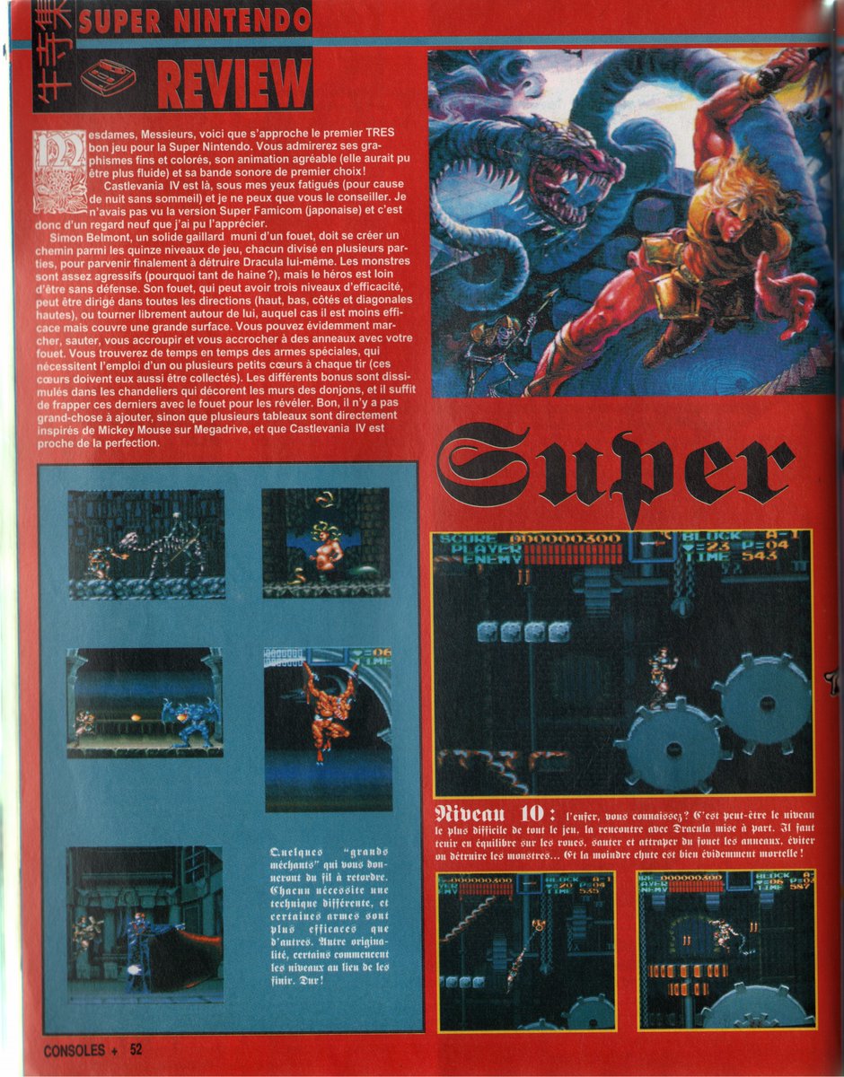 AllmightoFranky's tweet photo. #Nostalgeek en retard,la suite du feuilletage du #ConsolesPlus de la rentrée 1992 avec des tests par milliers!On commence avec le banger #SuperCastlevaniaIV sur #Supernes,et #AndrosDunos sur #NeoGeo!#retro #retrogaming #oldschool #80s #90s 1/5 https://t.co/Ftejy4mVqf