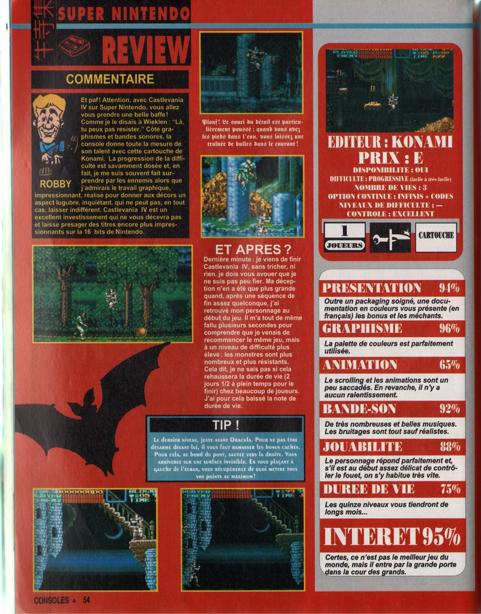 AllmightoFranky's tweet photo. #Nostalgeek en retard,la suite du feuilletage du #ConsolesPlus de la rentrée 1992 avec des tests par milliers!On commence avec le banger #SuperCastlevaniaIV sur #Supernes,et #AndrosDunos sur #NeoGeo!#retro #retrogaming #oldschool #80s #90s 1/5 https://t.co/Ftejy4mVqf