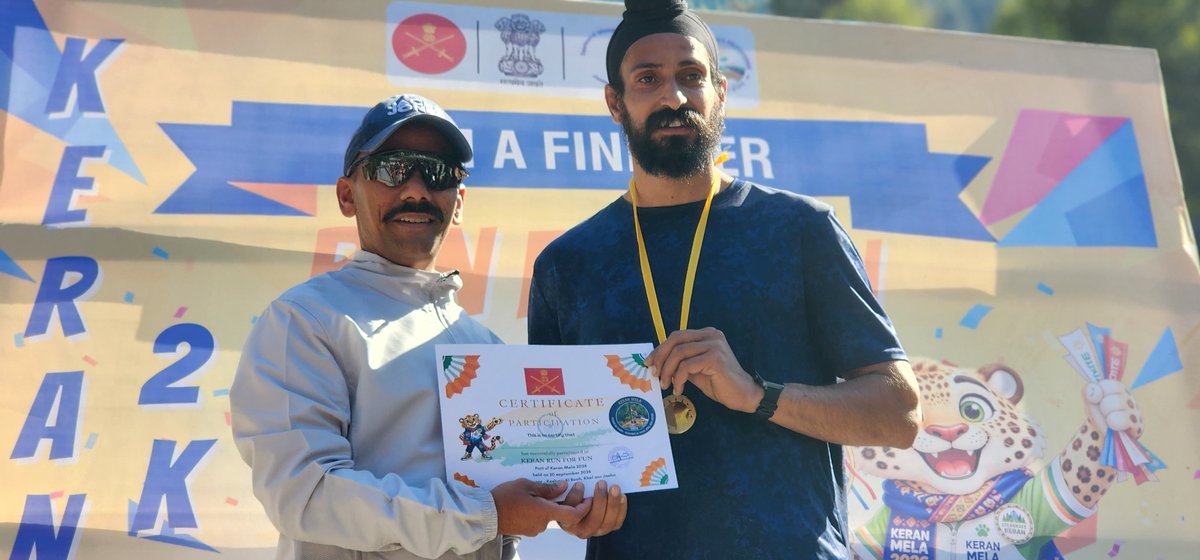 keranspeaks's tweet photo. The 10-km #RunForFun from Kundian to Rooh-e-Hind Flag Site keran witnessed remarkable enthusiasm among participants. The first position holder completed the challenging 10-km course in approximately 20 minutes, showcasing exceptional speed, stamina and determination. https://t.co/jkqaDpc2Qs