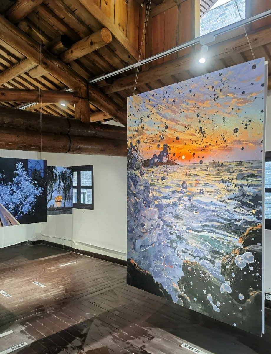 WReKUufuu2yEKqy's tweet photo. [ Immerse in the soft brushstrokes of the pop-up watercolor exhibition—every color here breathes quiet magic, perfect for a lazy afternoon escape. ]， https://t.co/TYdKPflaqj