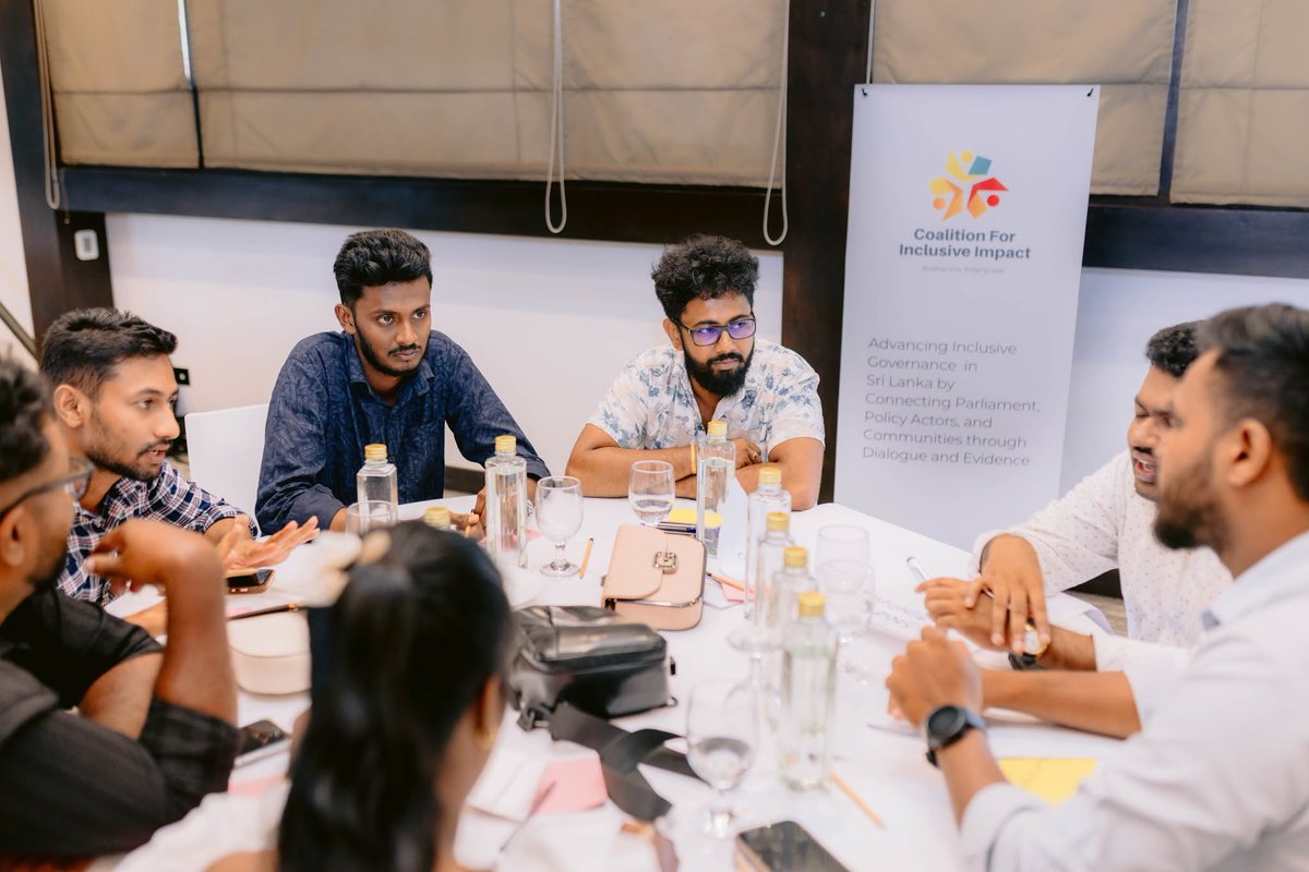ciisrilanka's tweet photo. Young people brought their policy priorities to Parliament.
At the Voice to Policy Dialogue by the Parliamentary Caucus for Open Parliament Initiative &amp; CII, youth from Gampaha presented priorities, discussed with MPs, and had their recommendations formally documented. https://t.co/2aa47FzSZd