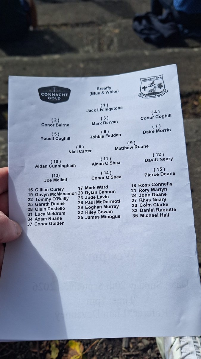 JohnStagg5's tweet photo. Half hour to throw in for the third of this years senior cship quarter finals. Breaffy with a 100pc record so far host Westport who have two losses out of 3 so the question is can they bounce back or will the home side continue to impress  @AhRefMayo  @MayoGAA  @radiomidwest https://t.co/1sQYGcn6T4