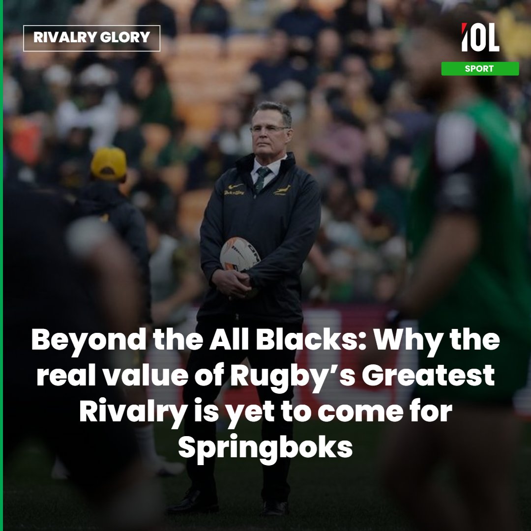 IOLsport's tweet photo. Following the Springboks’ dominant 3-1 series victory over the All Blacks in Rugby’s Greatest Rivalry, coach Rassie Erasmus now sets his sights on building towards the 2027 World Cup in Australia. 
Read on: https://t.co/xTUpXbNPMn
#Springboks #RassieErasmus #RWC2027 https://t.co/HXBdrw1Gea