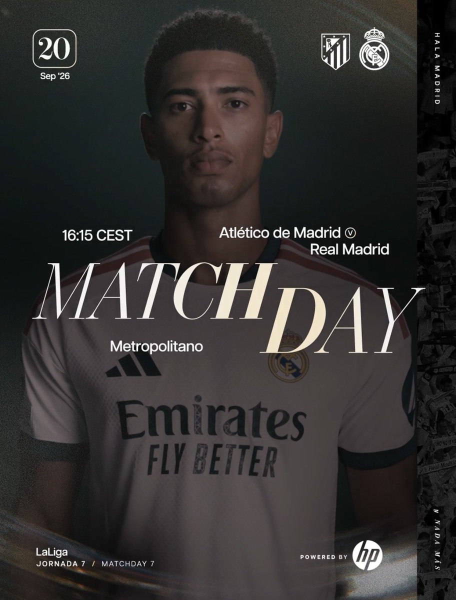 SecteurRM_'s tweet photo. 🔥 Jour de match ! 

👉 Le Real se déplace sur le terrain de l’Atletico. 

📺 Coup d’envoi à 16h15, sur @DAZN_FR et @DisneyPlus. 

#RMLiga #HalaMadrid 🤍 https://t.co/KibfVCY8xW