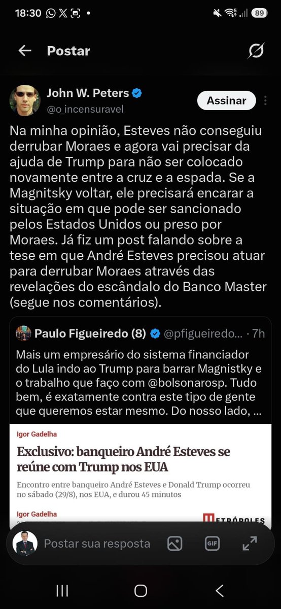 Danilauum's tweet photo. @raiam700 Depois de uma visita de Andre Esteves com Trump...tudo mudou. https://t.co/7CXzSwHTiO