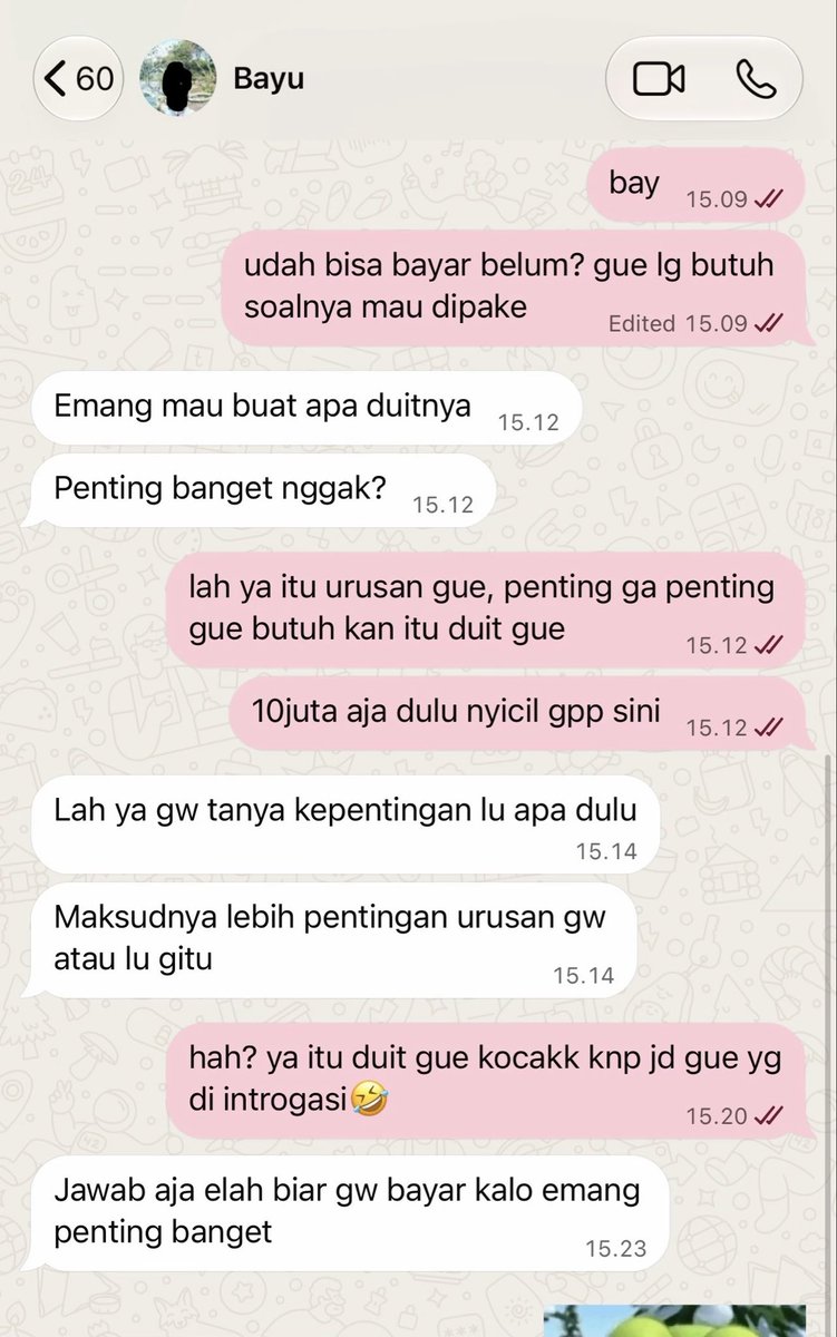 americhanoo_'s tweet photo. LAH KENAPA JADI YANG NGUTANG YG INTROGASI GUAA!!?? TINGGAL TF ANJ😭😭🫵🏻 https://t.co/Pqu4tYx1Ts