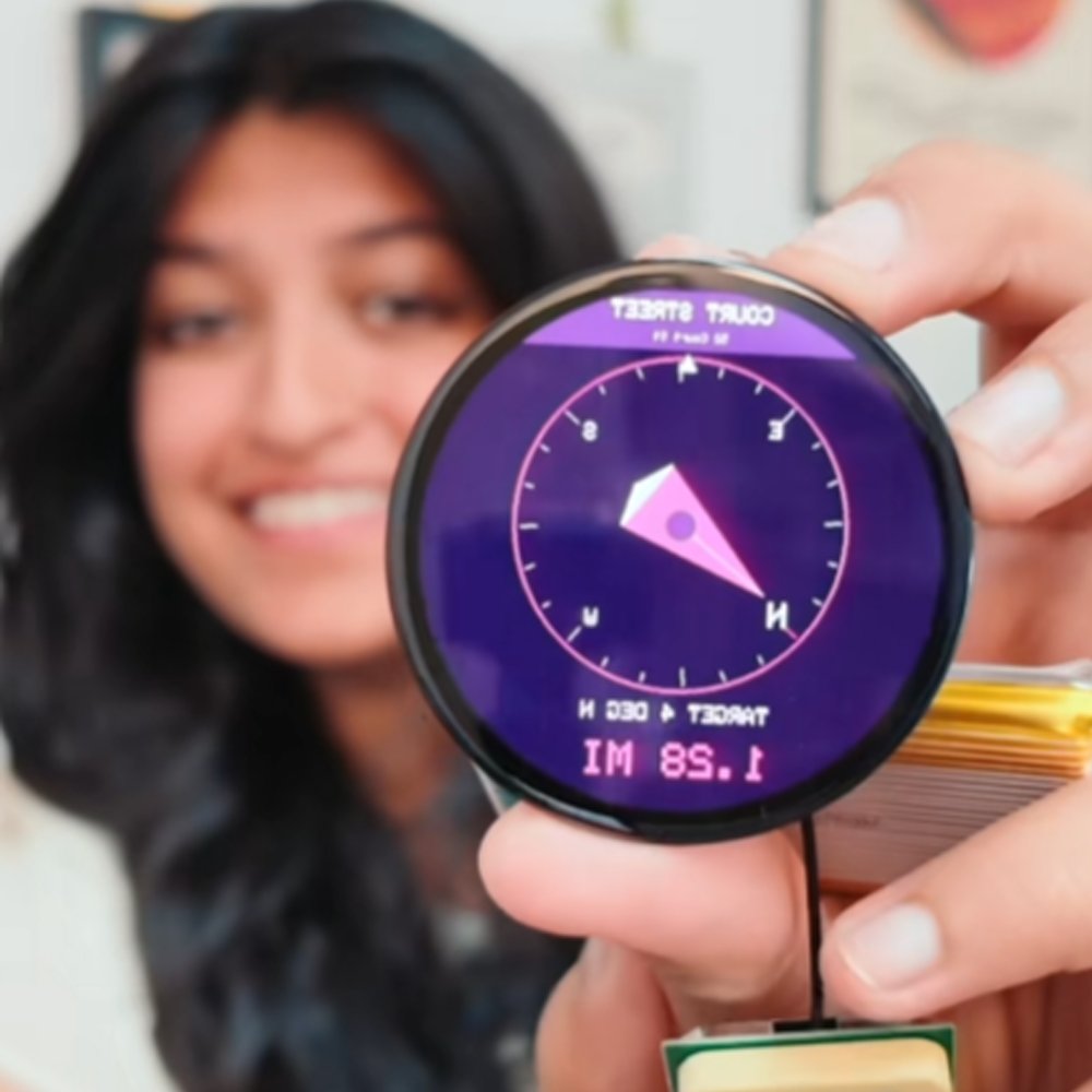 InternetH0F's tweet photo. A TikToker builds a handheld compass for her fiancé that only points to the nearest Taco Bell, complete with a GPS tracker that counts down the walking distance

The finished build will also blast the chain's iconic bell chime the moment he gets close to the front doors https://t.co/w9DhcjGkOp