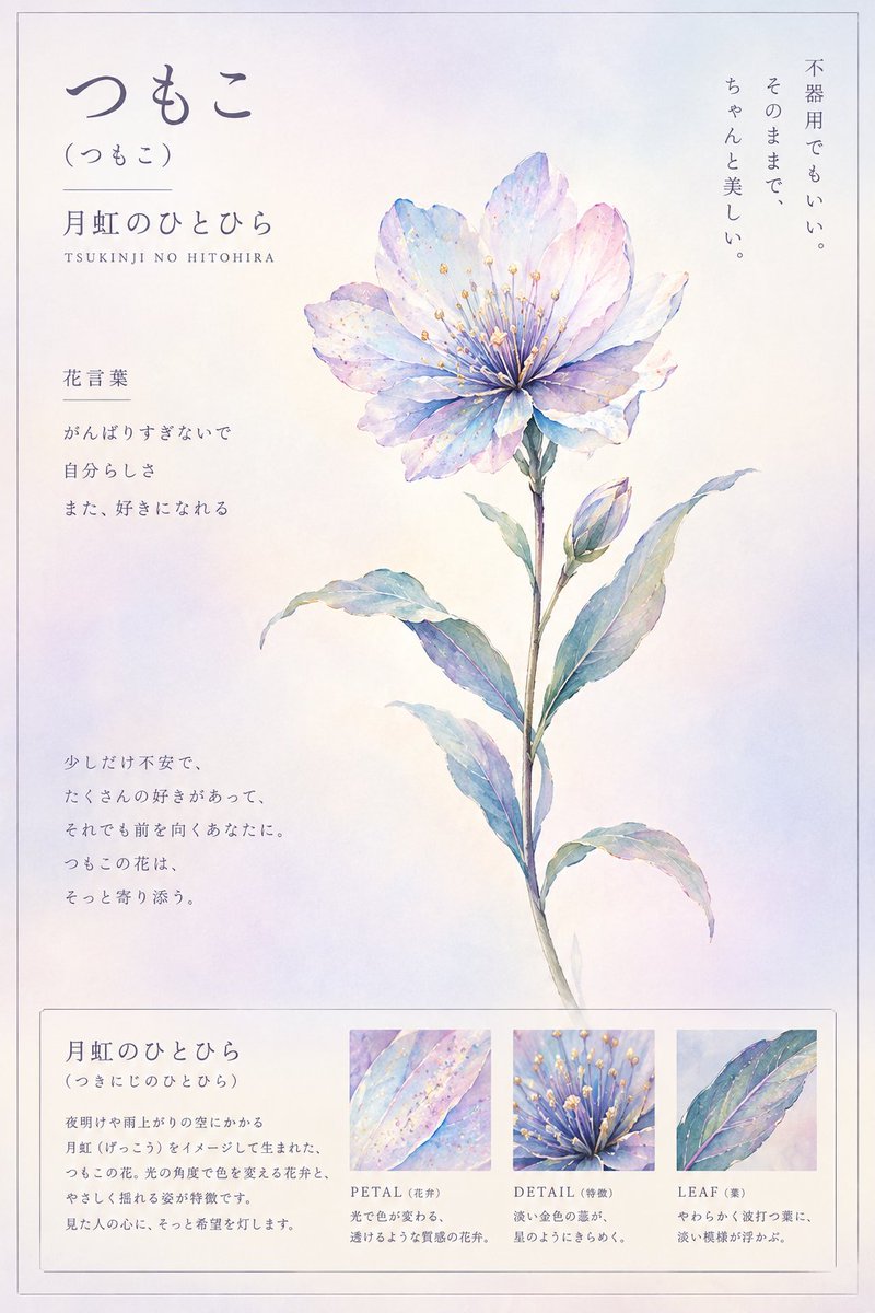 tsumoko_jp's tweet photo. @hanamura0319 プロンプトお借りしました＆過去の会話から、という感じで作らせていただきました!
きれい！ありがとうございます✨ https://t.co/EOtjKSpFLJ