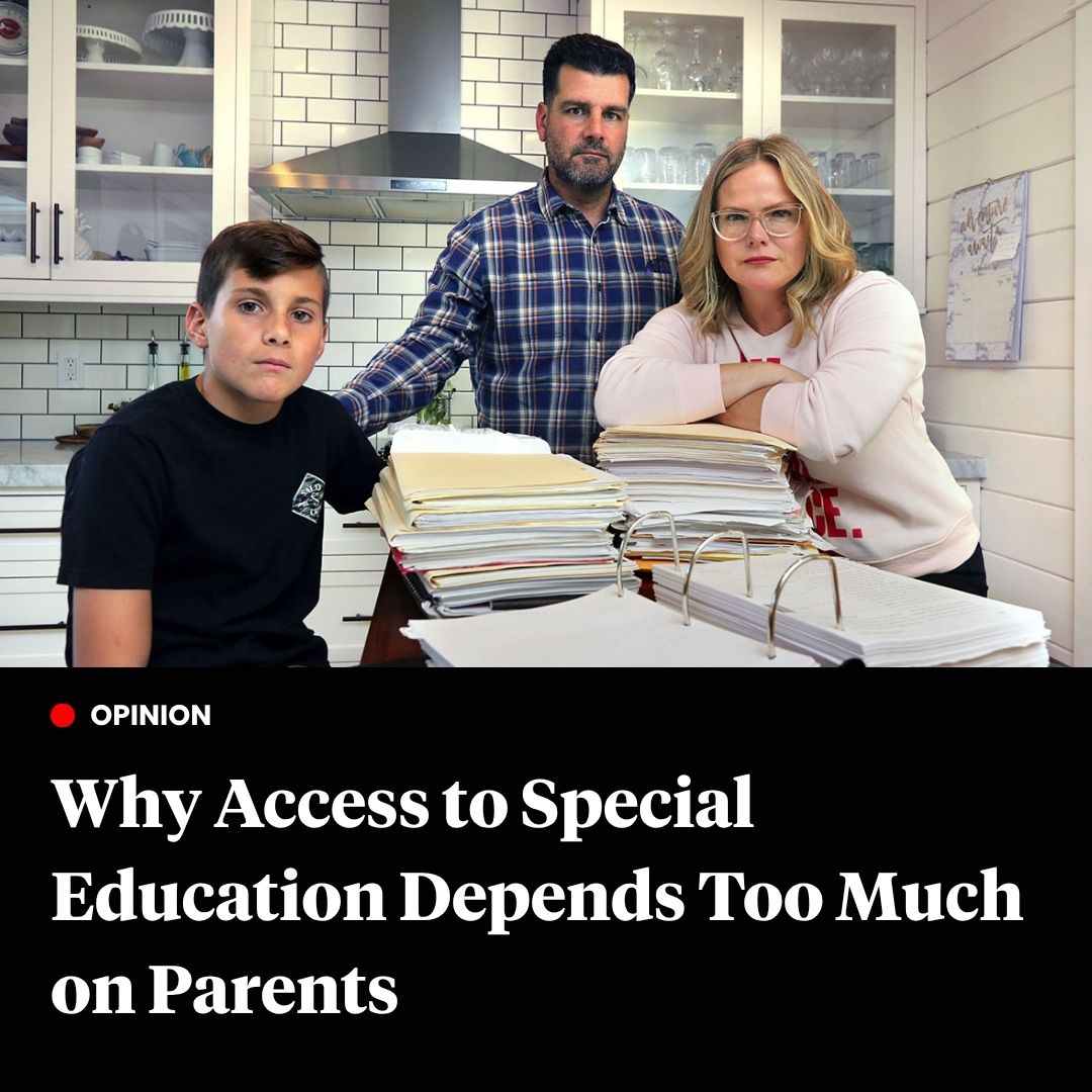 The74's tweet photo. The biggest predictor of whether a child receives special education services should not be how effectively their parents can advocate. Yet for many families, that’s exactly how the system works. @ncldorg https://t.co/UHhgsh9ZbE https://t.co/e4G69nCzl8