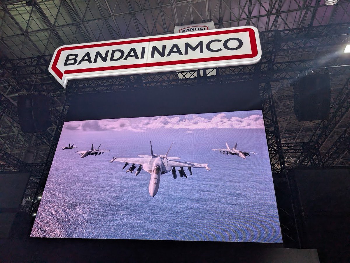 OfficeNobuGames's tweet photo. エースコンバット8の試遊は全然無理でしたー！
あっという間の整理券売り切れです。 
でも、大画面でトレーラーが見れて最高でした！
もうすぐですね。
元エース(難易度エース引退勢)ですが、楽しみたいとおもいます！
早期購入特典のZero付きなのも良いね。
#TGS2026 #エースコンバット8 https://t.co/YvHloSJwOc