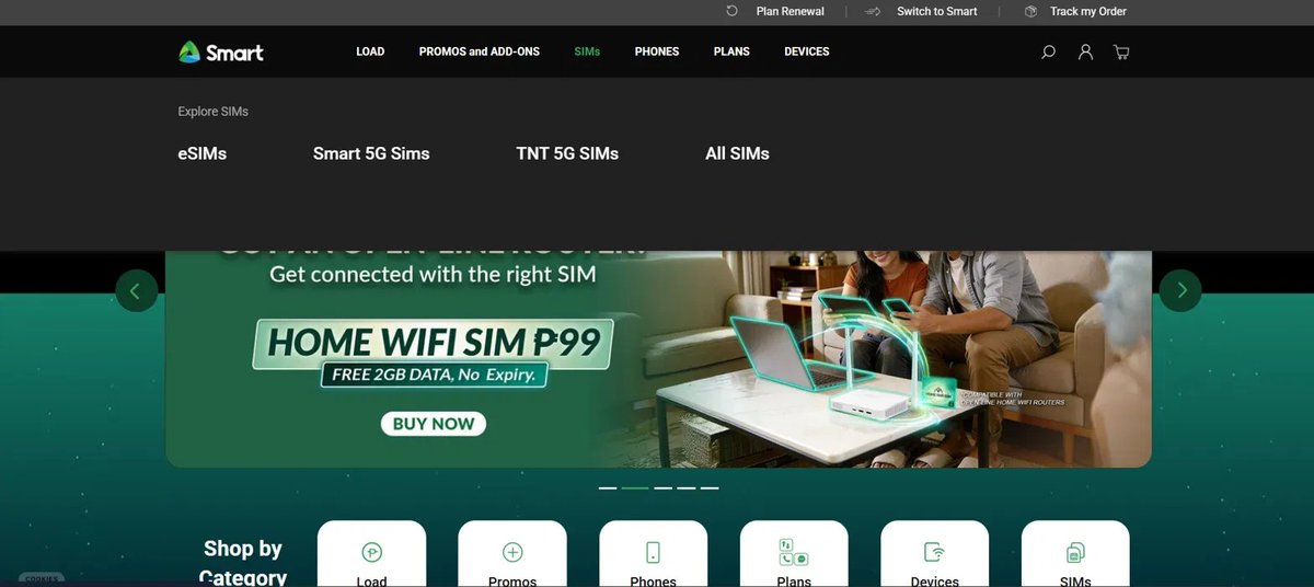 选择 eSIM 分类