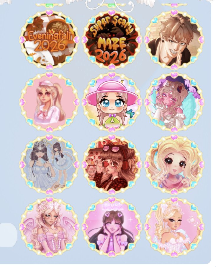 V0rt3x_RH's tweet photo. So happy to have met so many amazing people in the past day! Thanks @RoyaleHighValks for updating on the weekend ♥️ 
And of course, thanks to everyone here for the badge! Looking forward to getting more soon 💕 
#royalehigh #royalloween #happyudateday #badges https://t.co/4dv2n11uQl