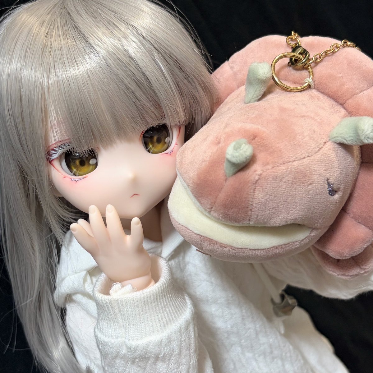 salttablets626's tweet photo. 最初おとなしい系かな？と思っていたけれど、このポーズをさせてみたら、「基本クールだけど、『自分はかわいい』ということを自覚している系女子」という気もしてきた…😂
どちらのタイプも好きだから悩むなあ。
#MDDはいいぞ
#ドール https://t.co/XIhUoeNIKY