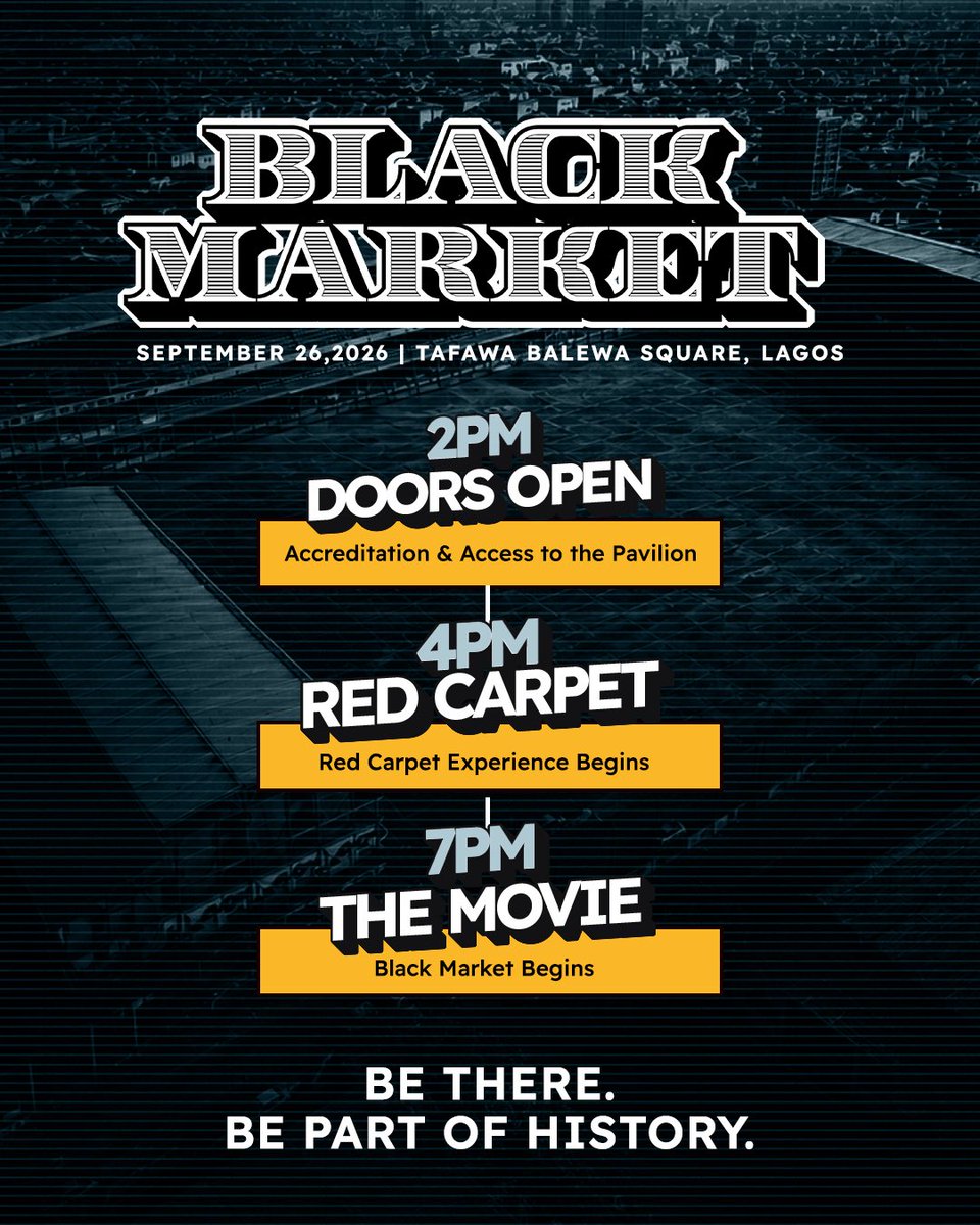 fatimahgimsay's tweet photo. Tickets close today. Please buy your tickets to #WatchBlackMarket on the 26th of September. This time next week, it’s all over, so please make sure you don’t miss on possibly making history. Dress comfortably. Come with friends. Make new friends and have a great time 🚚❤️🔥 https://t.co/pIZua4M1Py