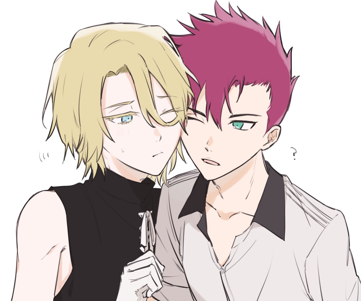 _R4ise's tweet photo. そう言えば支部用に整理してたときにこれの元絵（分割前のやつ）をあげていないことに気付いた
一応ここにも載せときます
⚠️ユゴバズです https://t.co/bMqEpkrpwU