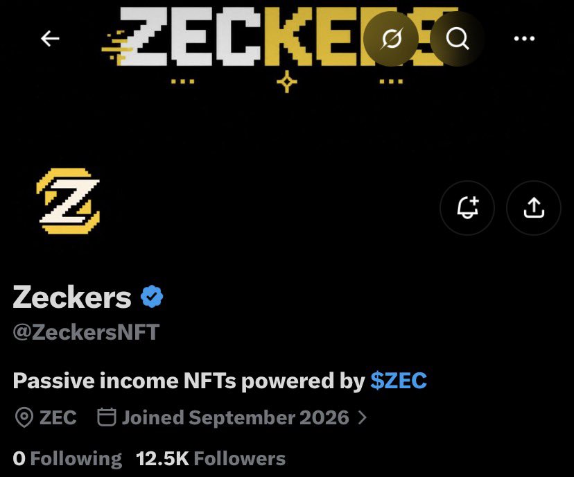 NotYourZaddyx's tweet photo. NFTs on zec ? hell yea!!

i’ve secured @ZeckersNFT collab for my community.

pj deets:
• supply : 3,333
• price : 0.0026 zec 
• chain : zec

do you need spots ? https://t.co/qmaCPwoo34