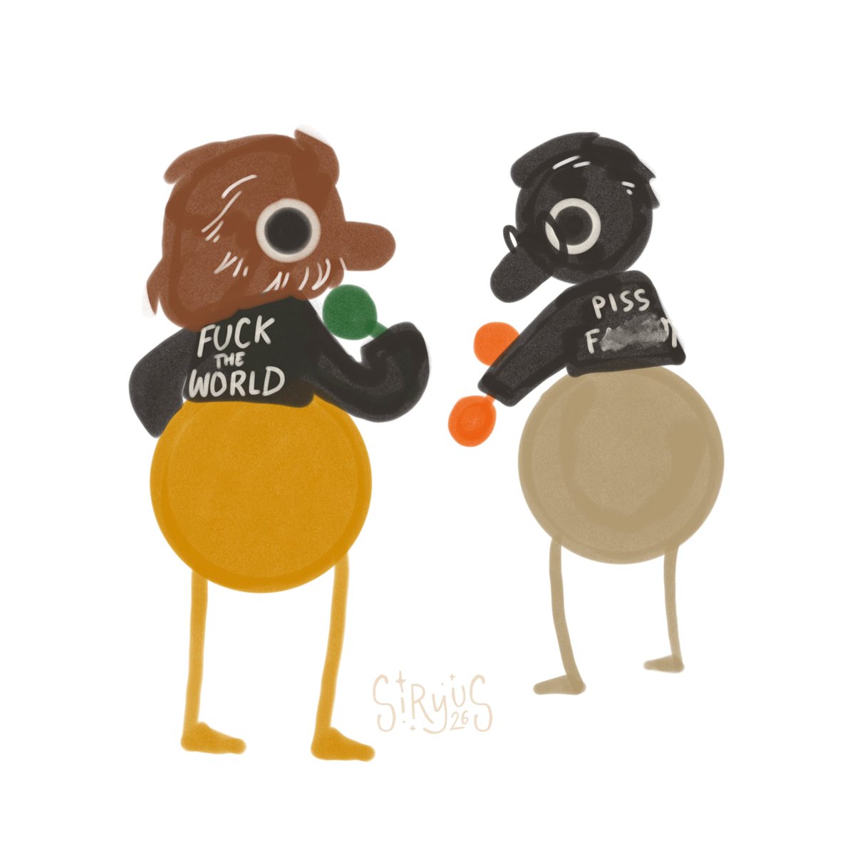 siryus_art's tweet photo. these two look familiar 
#bigwalk #discoelysium https://t.co/HyXgb2mfty
