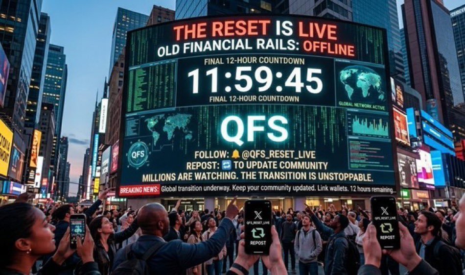Barontrum47's tweet photo. 🚨 FINAL 12-HOUR WARNING: THE RESET IS LIVE 🚨
The countdown has officially begun. In 12 HOURS, the old financial rails stop and the new system takes over. The window to secure your future is slamming shut. ⏳💥
THE BREAKING NEWS 🔍
• THE SWITCH: The global transition to ISO 20022 is happening NOW. 🕒🚫
• THE ASSETS: XRP and XLM are the bridge to the new digital gold standard. 🪙💎
• THE MOVE: No more waiting. The wealth transfer is live. 🌊💸
https://t.co/xt7opIcp1p 

"If you're waiting for proof, you're already too late." ⚖️⚡️

REPOST 🔄 IMMEDIATELY to save your friends and family! 🚨 LIKE ❤️ IF YOU ARE READY FOR THE QFS! 🚀🌌