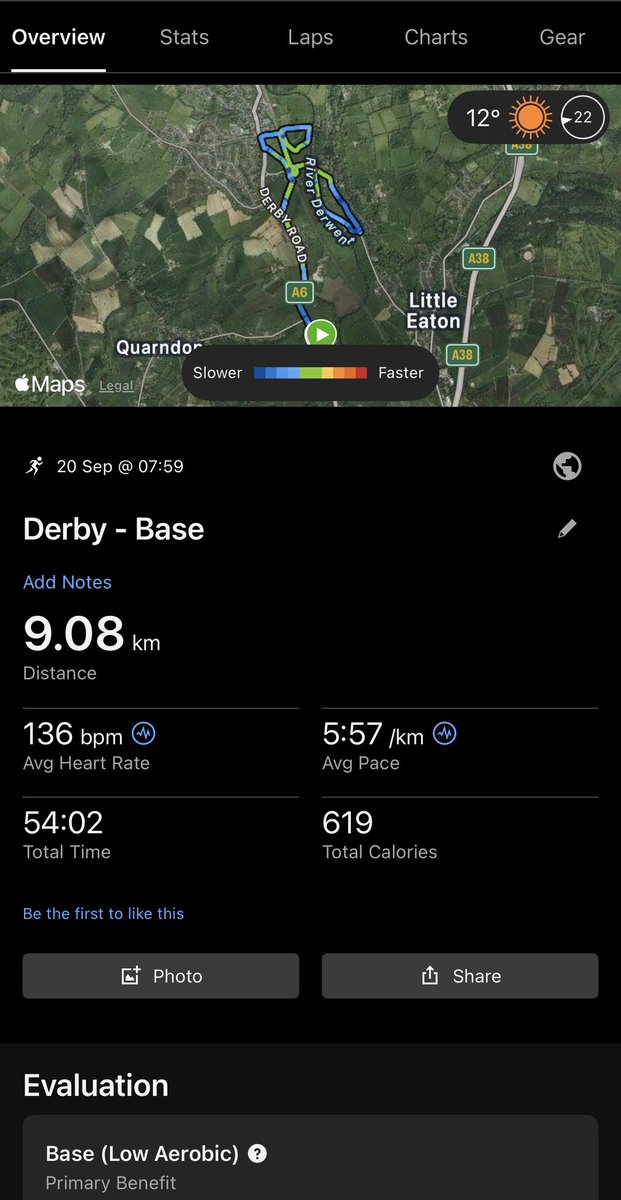 martyb49's tweet photo. Nice little plod out this morning, I’ve gone from 40+ and humid yesterday to lovely and fresh today (hands were chilly 🤣).. Have a wonderful Sunday everyone. #Run @GarminFitness https://t.co/ZybBpd2ZXX