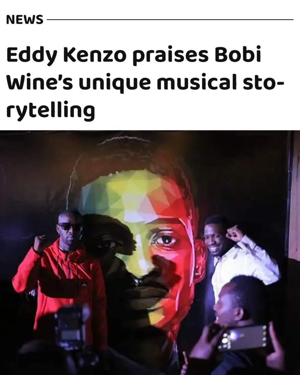 MBU's tweet photo. .@eddykenzoficial has given @HEBobiwine his flowers for his unique storytelling and impressive songwriting skills.

Details: https://t.co/mIc1fDQCfN https://t.co/amxIj1Mq5h