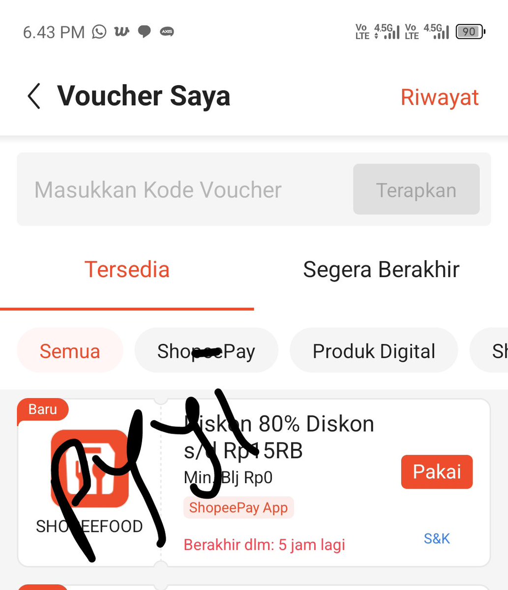i_gemwoya's tweet photo. Apakah vocer ini akan menjadi bangkai😀 https://t.co/ChCVmNSdQA