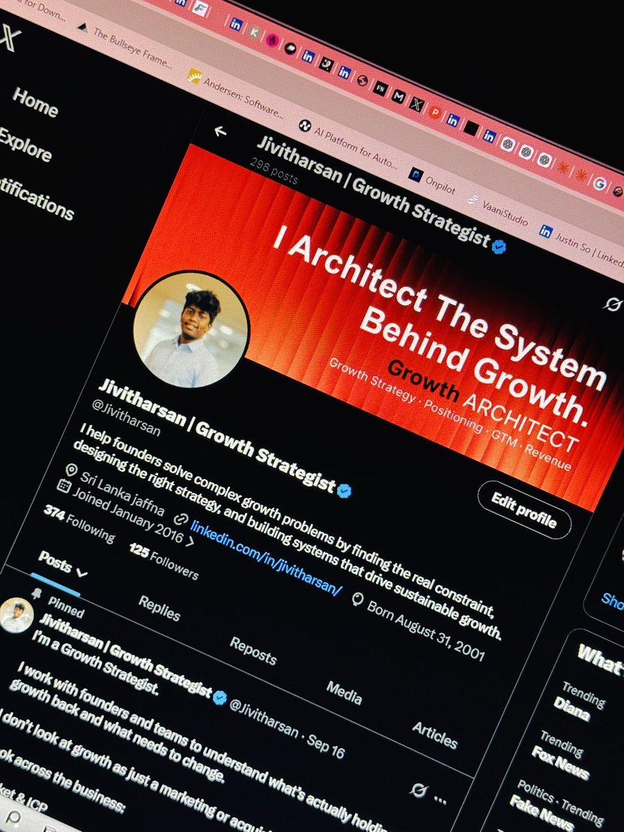 Jivitharsan's tweet photo. Verified now 

@x help me connect with my people 

I’m looking to connect with people building in

- Indie Hackers 
- Founders 
- Startups &amp; SaaS &amp; Ai

founders, builders, investors.  

Drop a “hi” 👋 and let’s connect. https://t.co/LqkKS0zOSI